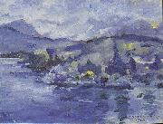 Lovis Corinth Lake Lucerne in the afternoon oil painting reproduction